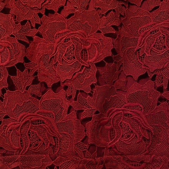 Lovers + Friends Burgundy Lace Romper - Picture 4 of 5